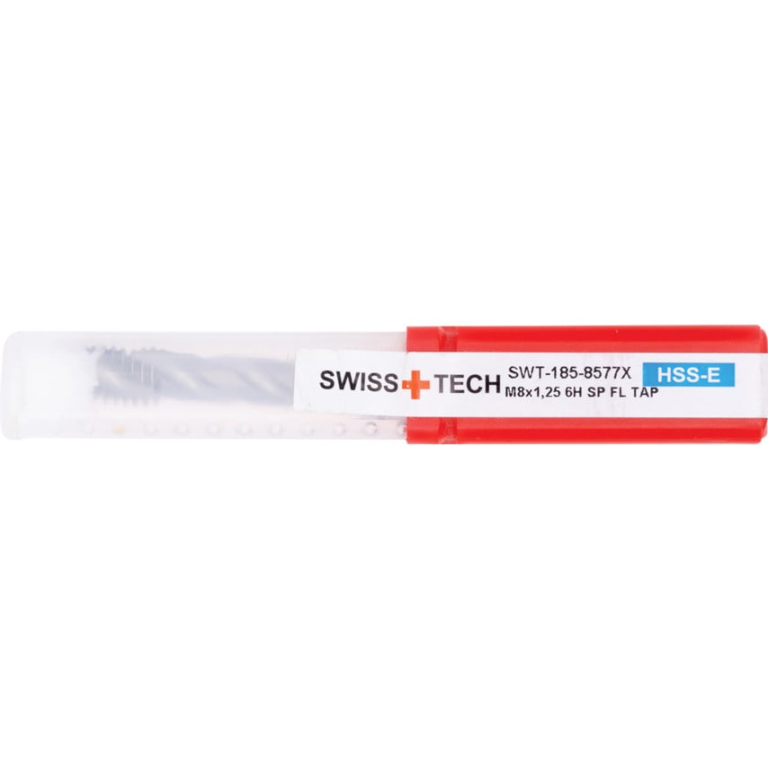 M8X1.25 HSS-Cobalt Black Ring Sp/Fl DIN371 Tap