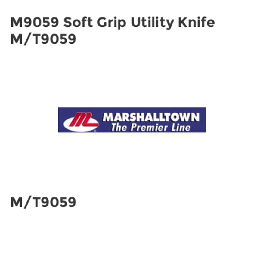 M9059 Soft Grip Utility Knife M/T9059