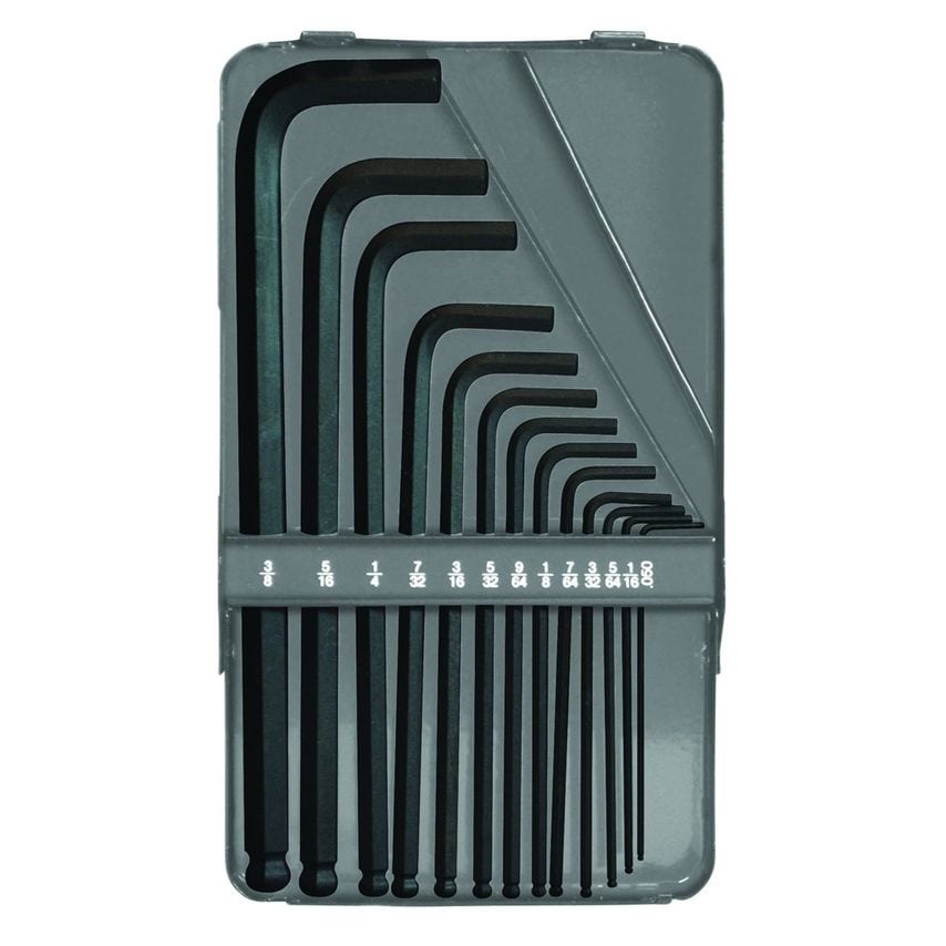 MBLX1313 Piece Ballend Hex Key Set 0.050"-3/8" Metal Box, 10933