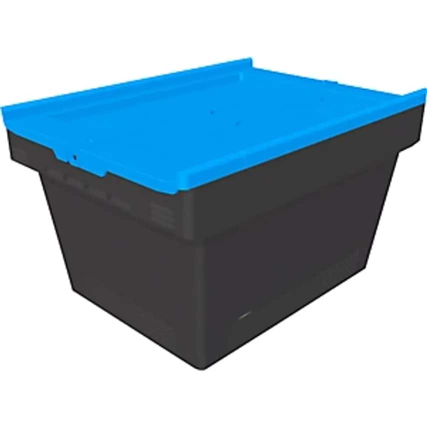 MB Eco Reusable Container, LxWxH 410 X 300 X 240 mm, Black/Blue