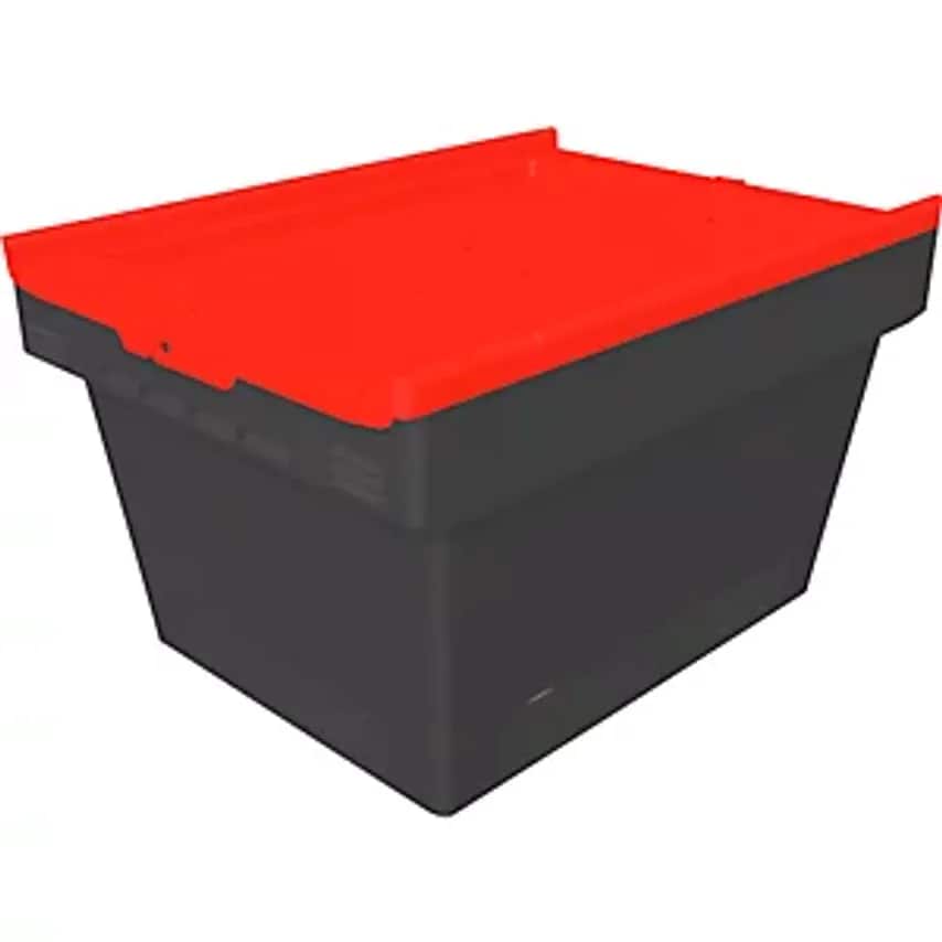 MB Eco Reusable Container, LxWxH 410 X 300 X 240 mm, Black/Red
