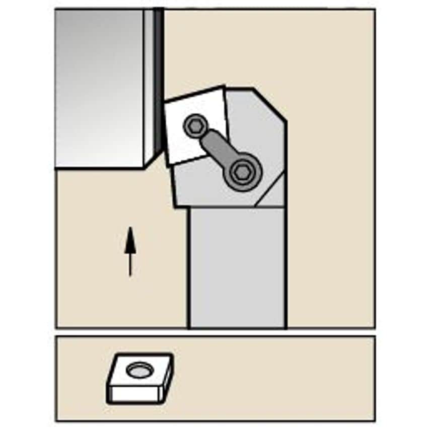 MCKNL3225P16 M Clamping Holder W25, 0MM L170