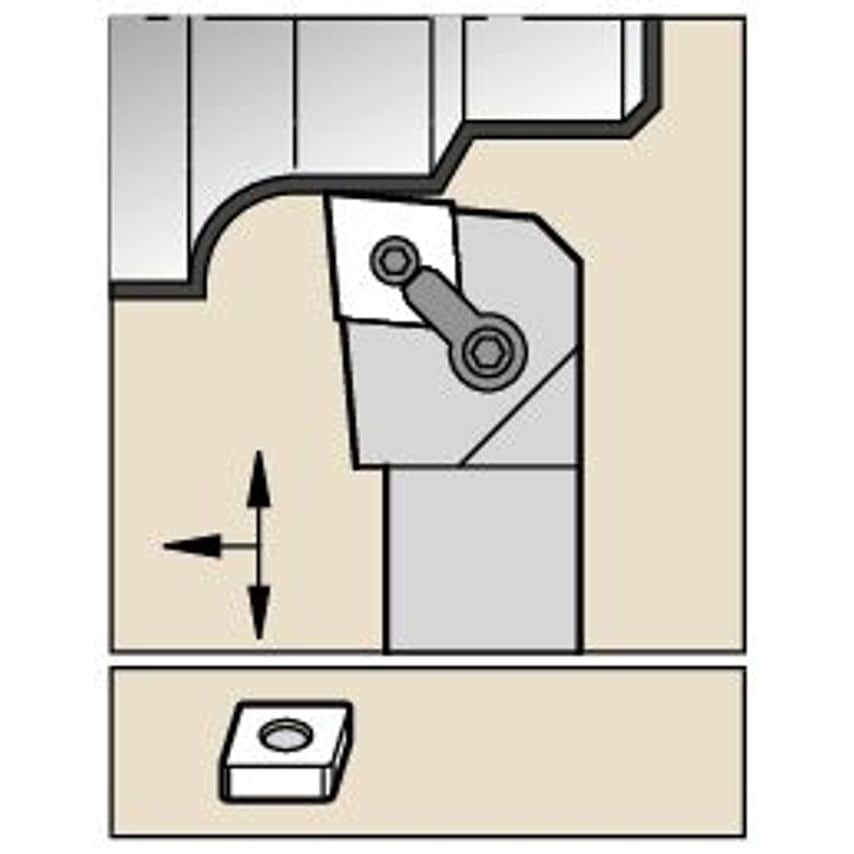 MCLNL166D M Clamping Holder W1.00 L6.00