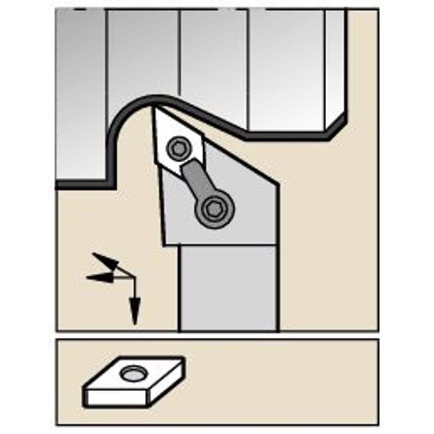 MDJNL124A M Clamping Holder W0.75 L4.00