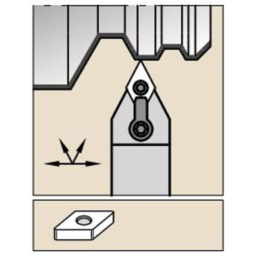 MDNNL2525M15 M Clamping Holder W25, 0MM L150