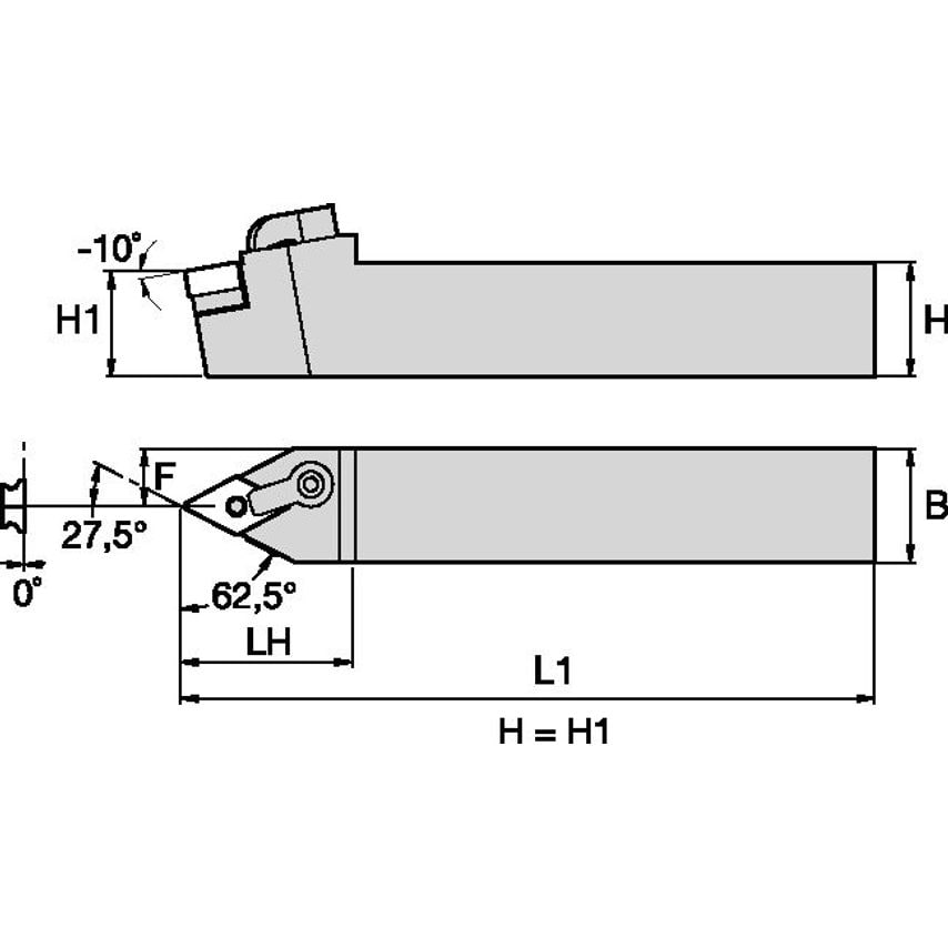 MDPNN123B M Clamping Holder W0.75 L4.50