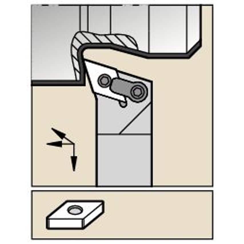 MDQNL124B M Clamping Holder W0.75 L4.50