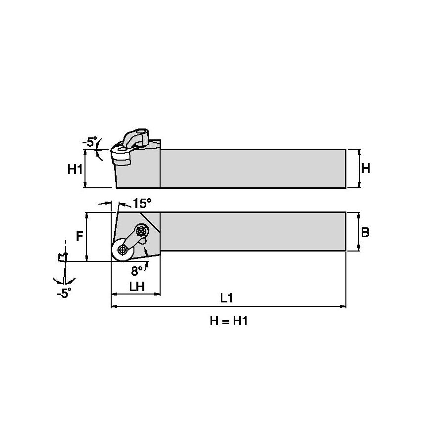 MRGNR164D M Clamping Holder W1.00 L6.00