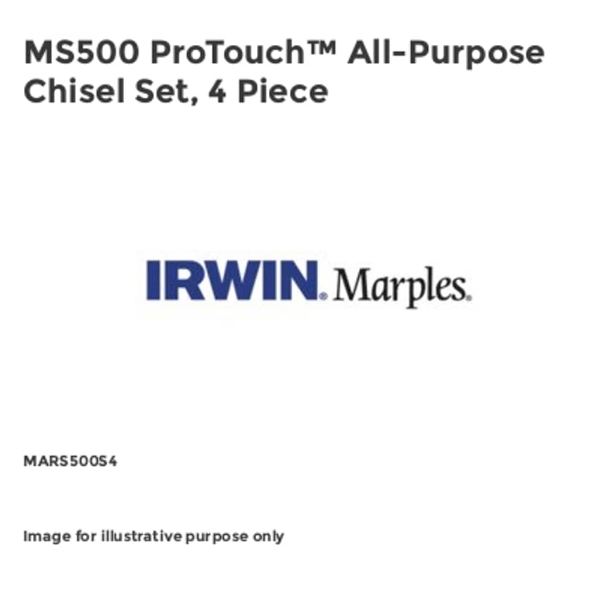 MS500 ProTouch All-Purpose Chisel Set, 4 Piece