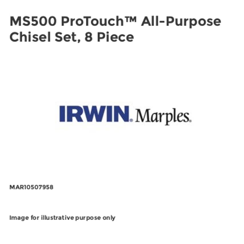 MS500 ProTouch All-Purpose Chisel Set, 8 Piece