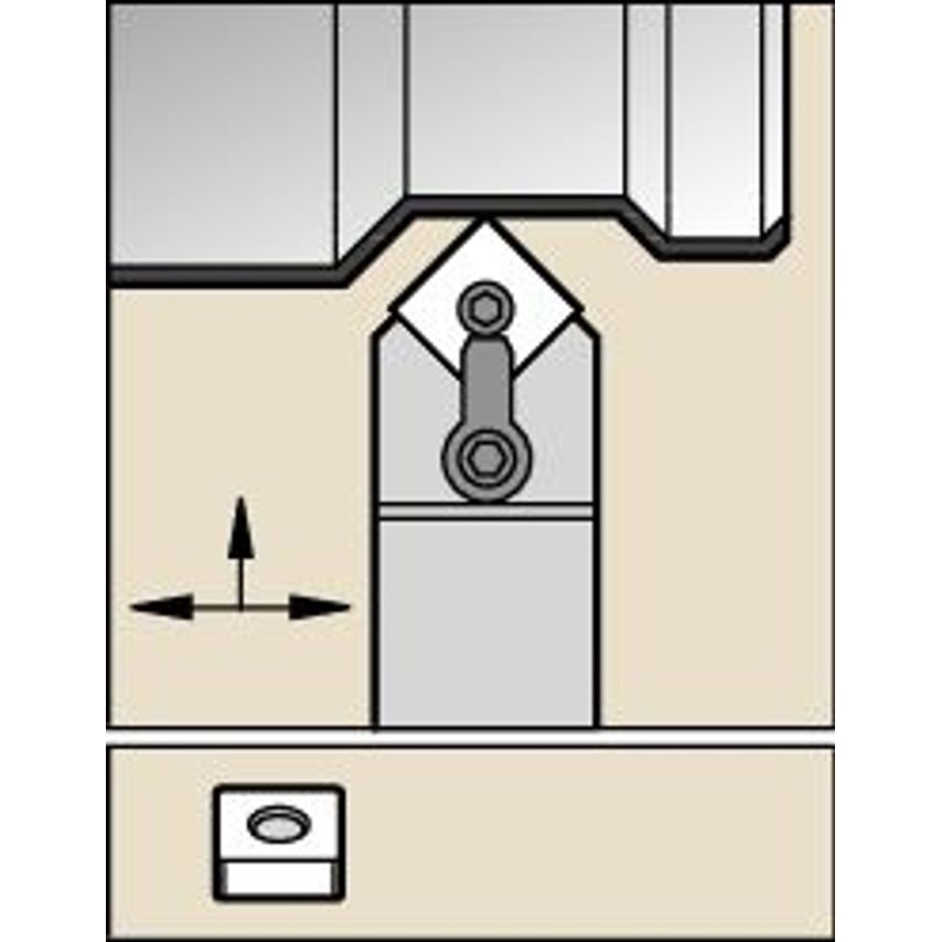 MSDNN2525M12 M Clamping Holder W25, 0MM L150