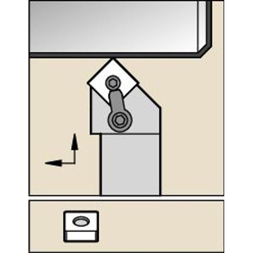 MSSNR3232P19 M Clamping Holder W32, 0MM L170