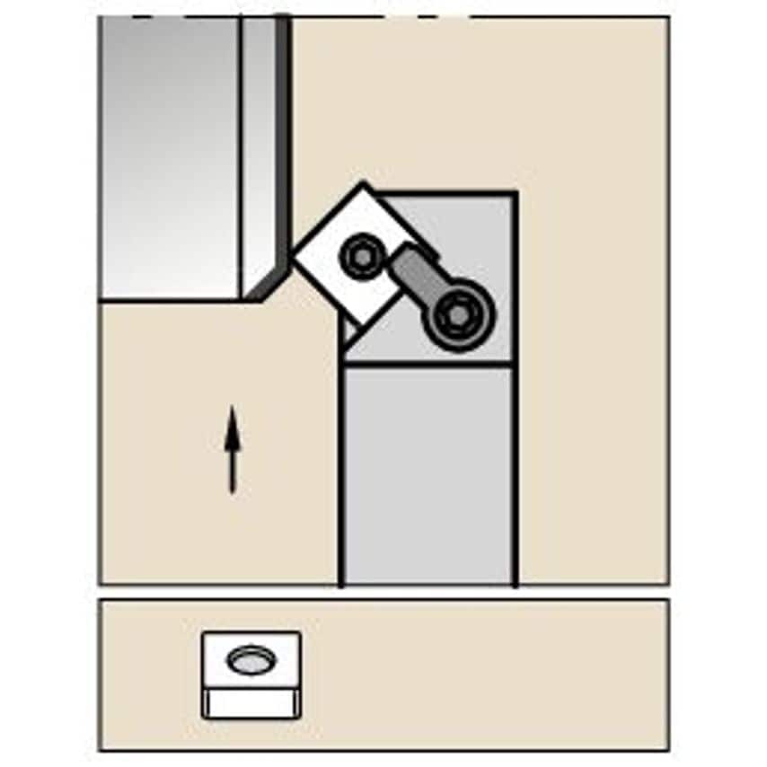 MSZNL2525M12 M Clamping Holder W25, 0MM L150