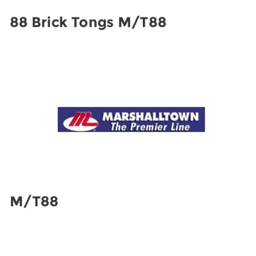 M/T88 88 Brick Tongs