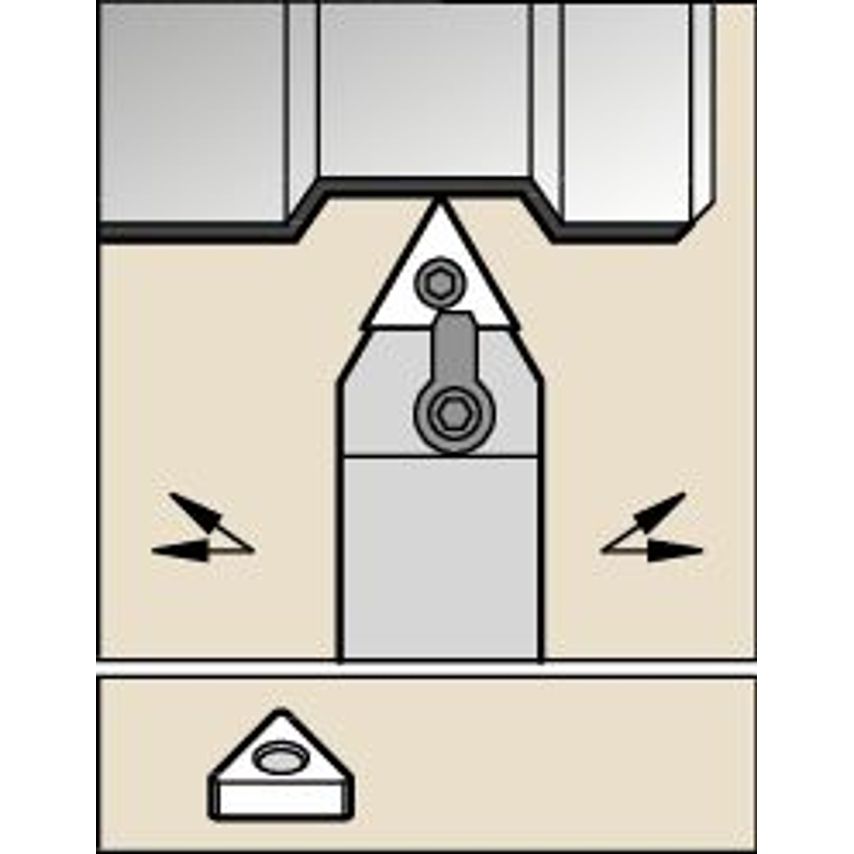 MTENNS2525M16 M Clamping Holder W25, 0MM L150