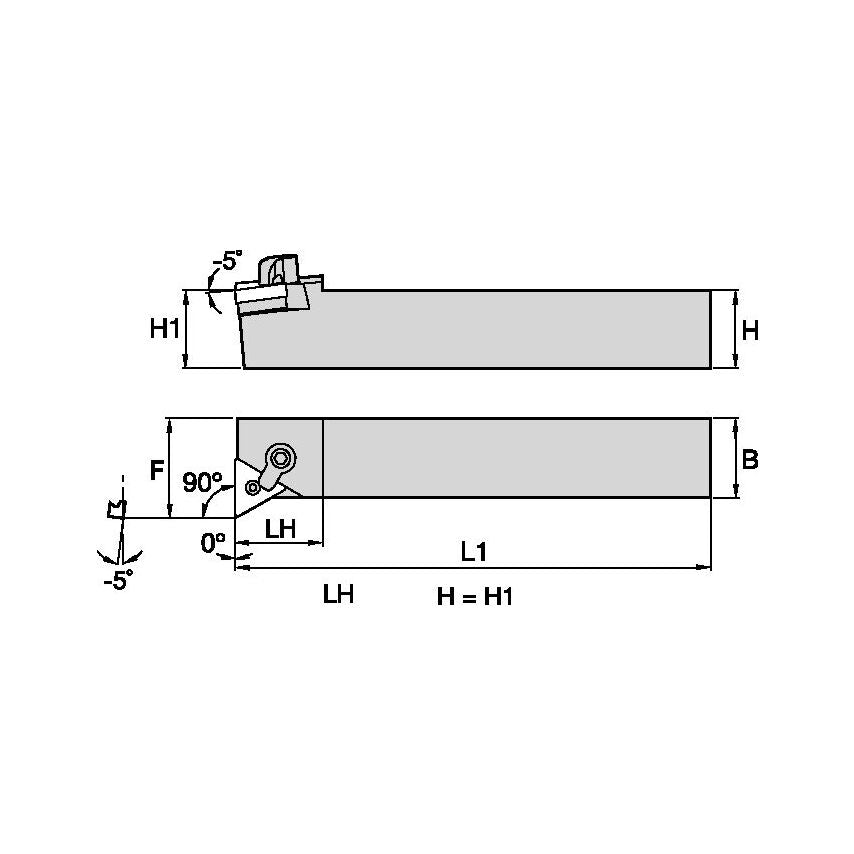 MTFNLS164 M Clamping Holder W1.00 L6.00