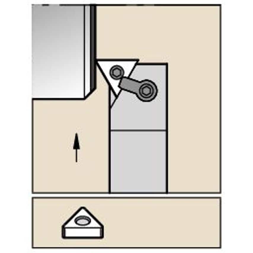 MTFNR2525M16 M Clamping Holder W25, 0MM L150