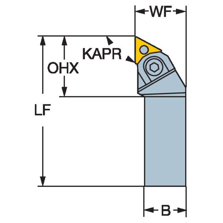 MTGNL 3232P 22M1 Tool Holder