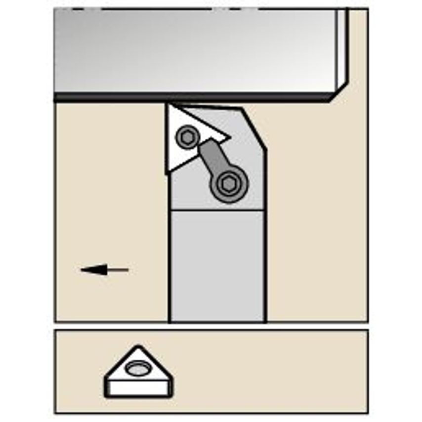 MTGNR2525M16 M Clamping Holder W25, 0MM L150