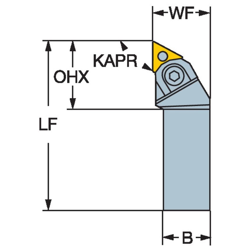 MTGNR 3232P 22M1 Tool Holder