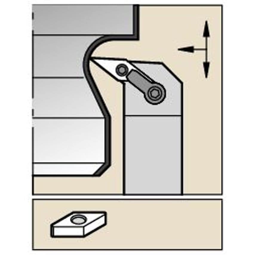 MVUNR204D M Clamping Holder W1.25 L6.00