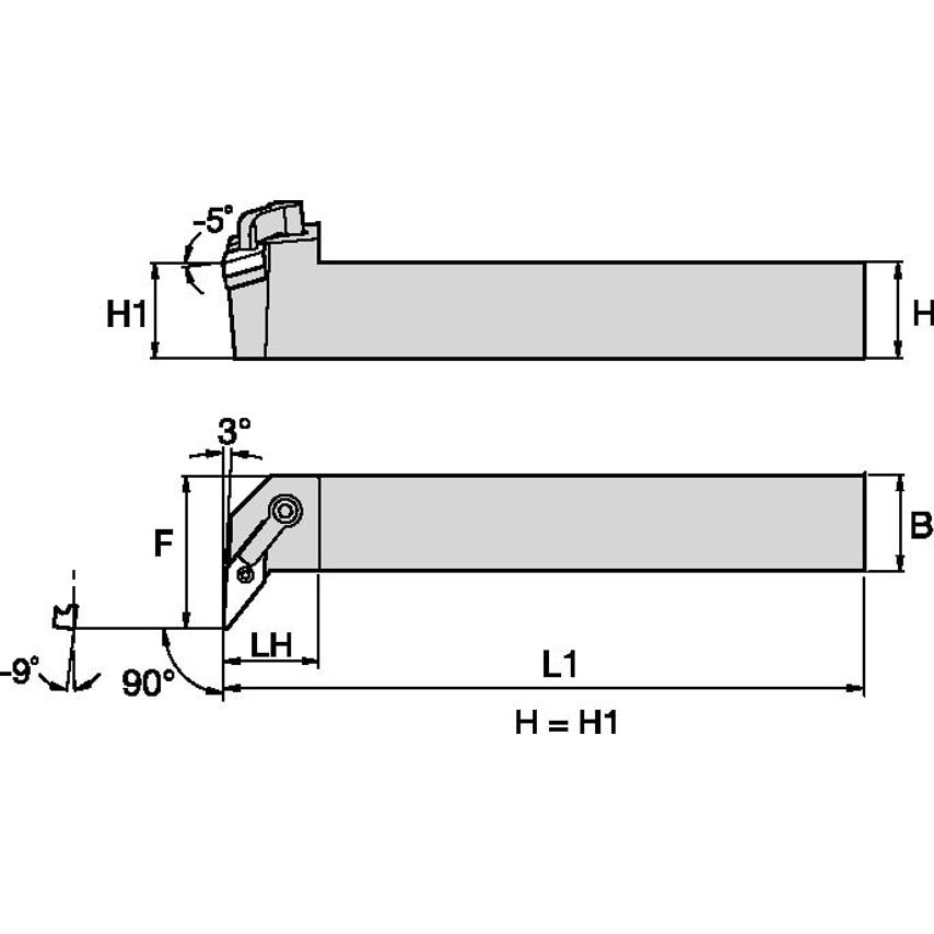 MVUNR204D M Clamping Holder W1.25 L6.00