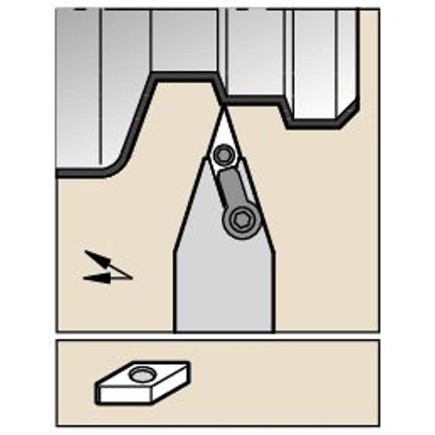 MVVNN3225P16 M Clamping Holder W25, 0MM L170
