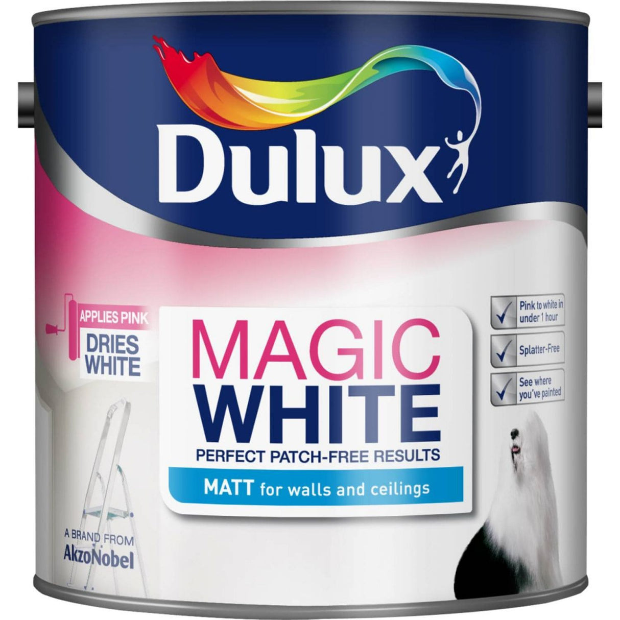 Magic White Matt Paint 2.5 Litre Pure Brilliant White