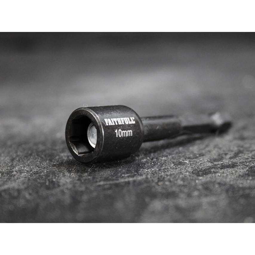 Magnetic Impact Nut Driver 10mm x 1/4in Hex FAISBMNUT10I