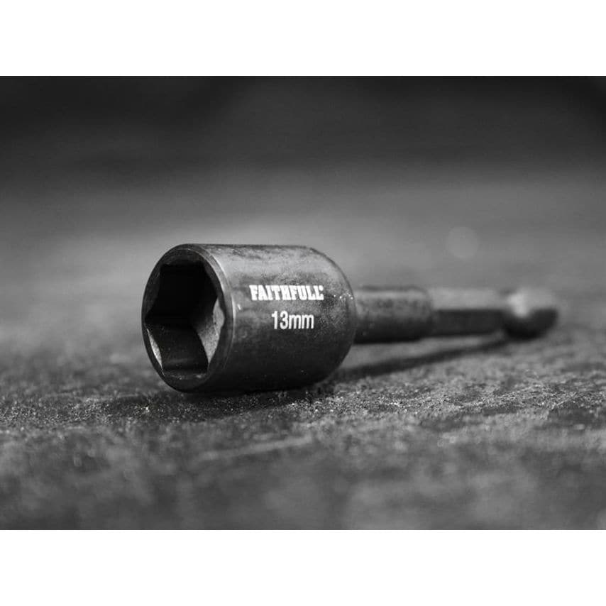 Magnetic Impact Nut Driver 13mm x 1/4in Hex FAISBMNUT13I