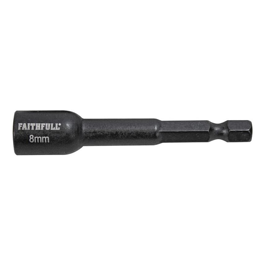 Magnetic Impact Nut Driver 8mm x 1/4in Hex FAISBMNUT8I