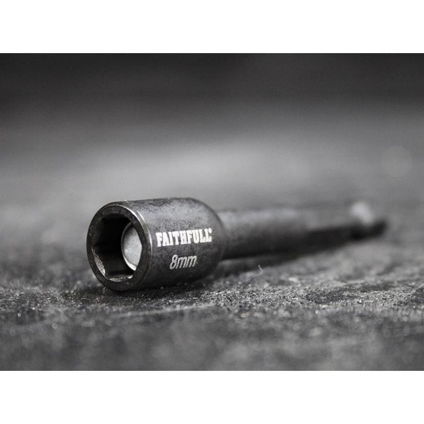 Magnetic Impact Nut Driver 8mm x 1/4in Hex FAISBMNUT8I