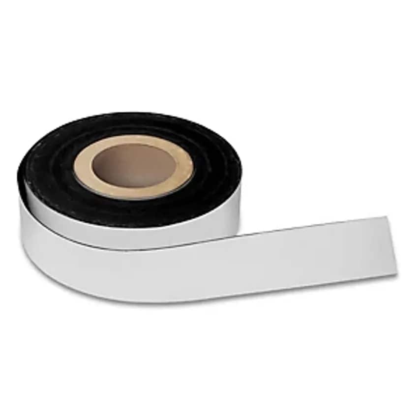 Magnetic Tape, White, Width 15mm