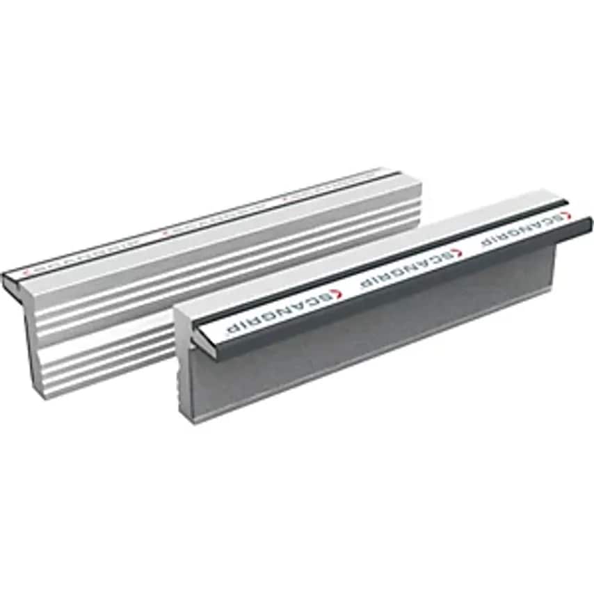 Magnetic Vice Jaws, Neutral Protective Jaws Hardened Aluminium, 1 Pair, Jaw Width 150mm