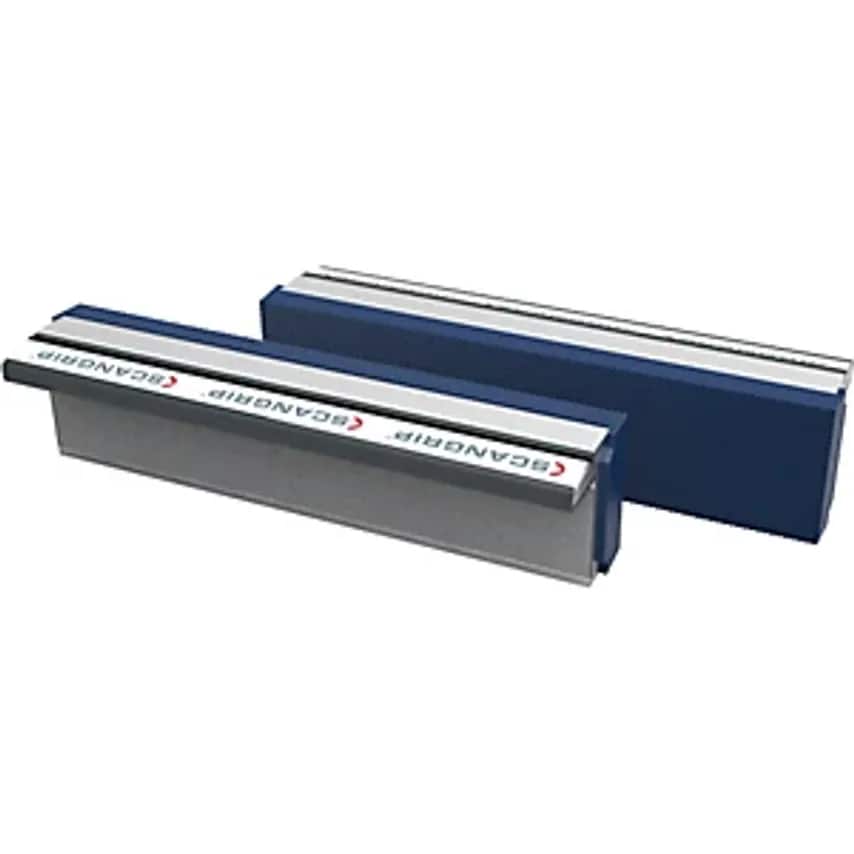 Magnetic Vice Jaws, Textured Protective Jaws Polyurethane, 1 Pair, Jaw Width 100mm