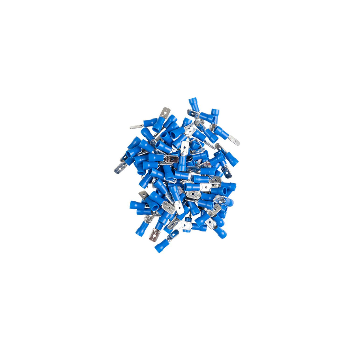 Male Spade Connector - 1.5-2.5mm 16-14AWG (Pack of 100)