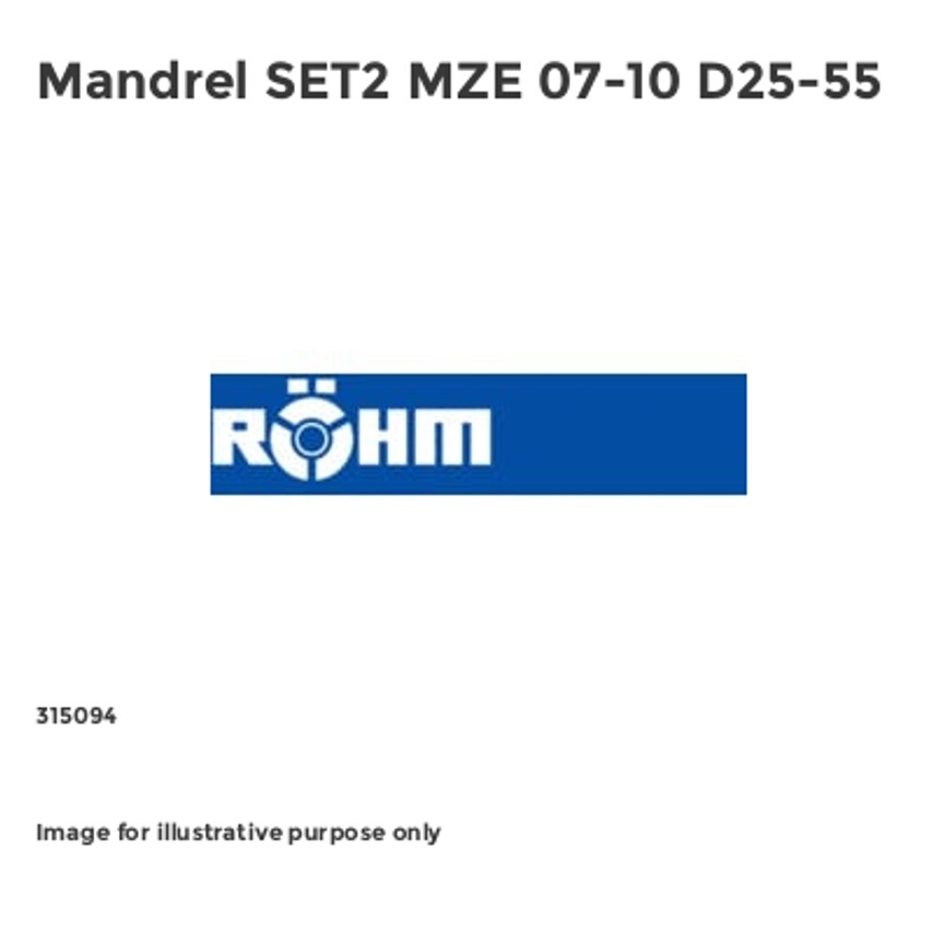 Mandrel SET2 MZE 07-10 D25-55