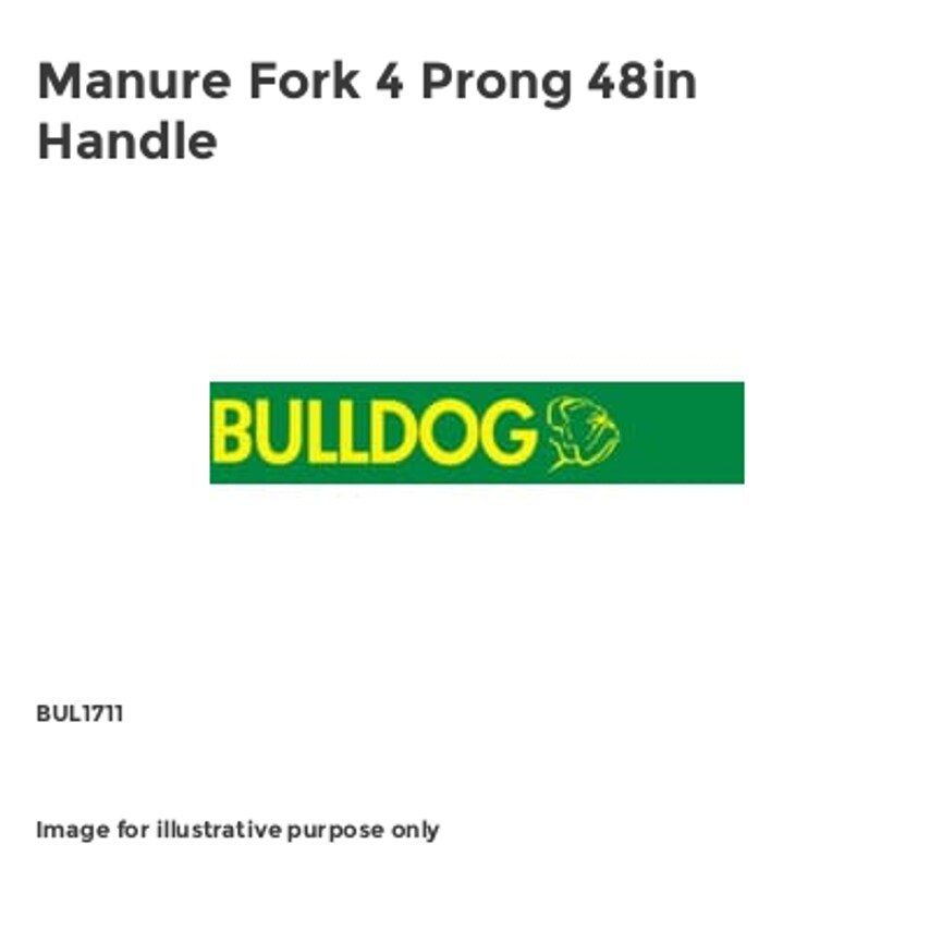 Manure Fork 4 Prong 48in Handle BUL1711
