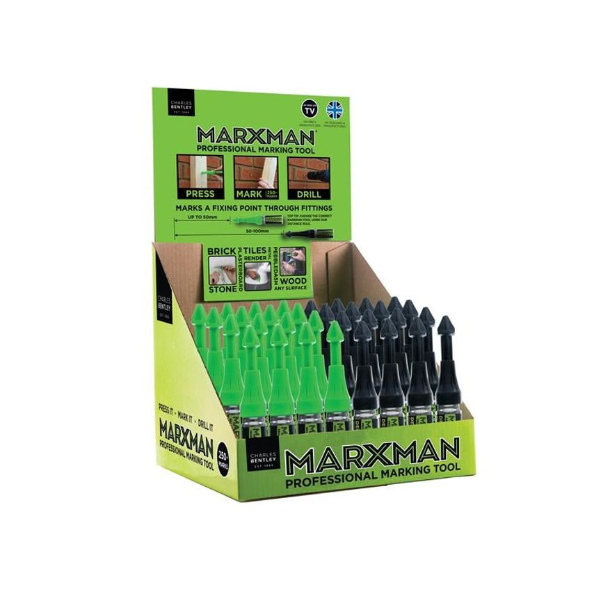 MarXman Standard & Deep Hole Professional Marking Tools (CDU of 30) MRXMIX30GRN