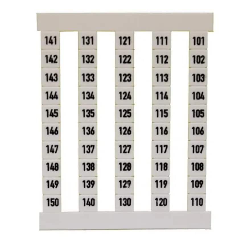 Marker Terminaldek 5 FS 101-150 5 x 5mm Polyamide 66 Black on White