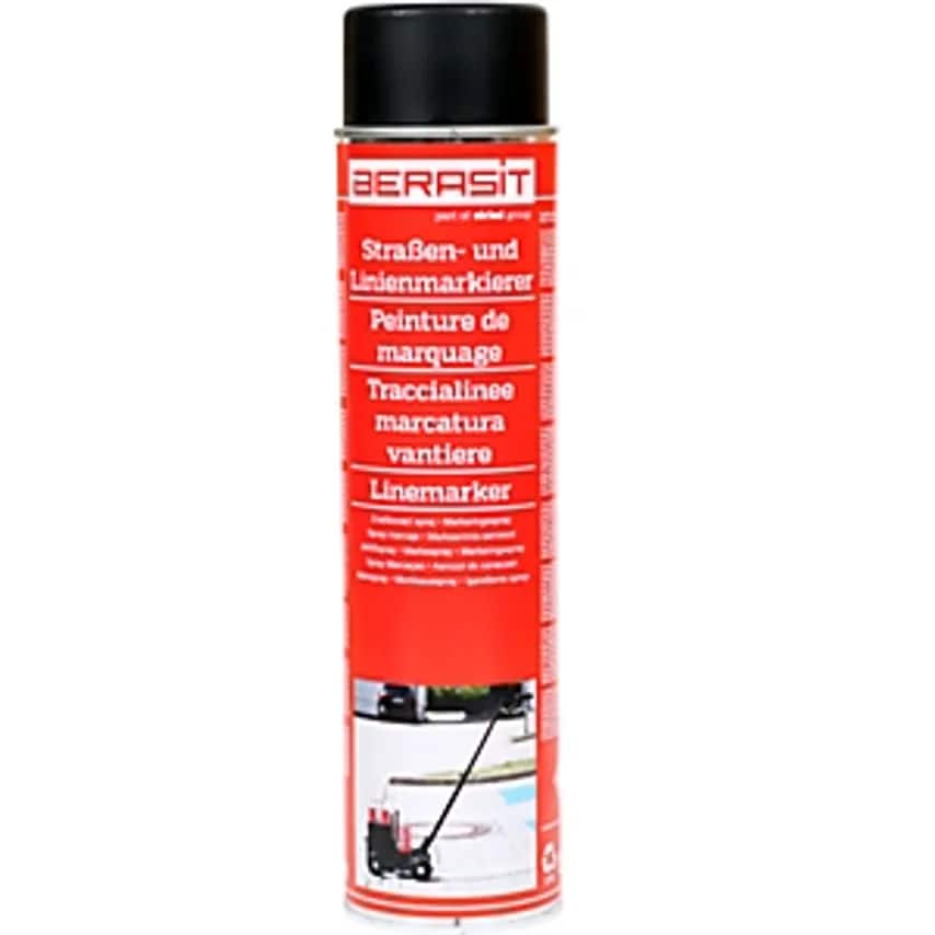 Marking Paint, Contents 600 Ml, Pack Of 6 Cans, Black