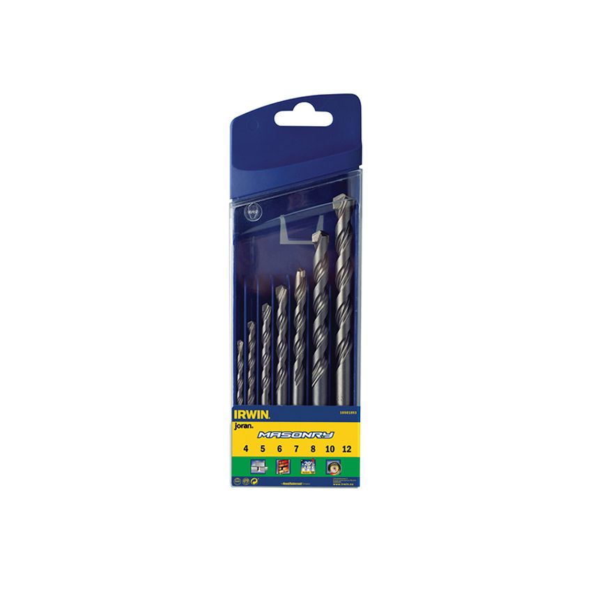 Masonry Drill Bit Set, 7 Piece IRW10501893