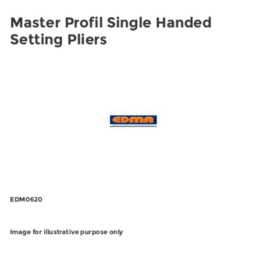 Master Profil Single Handed Setting Pliers