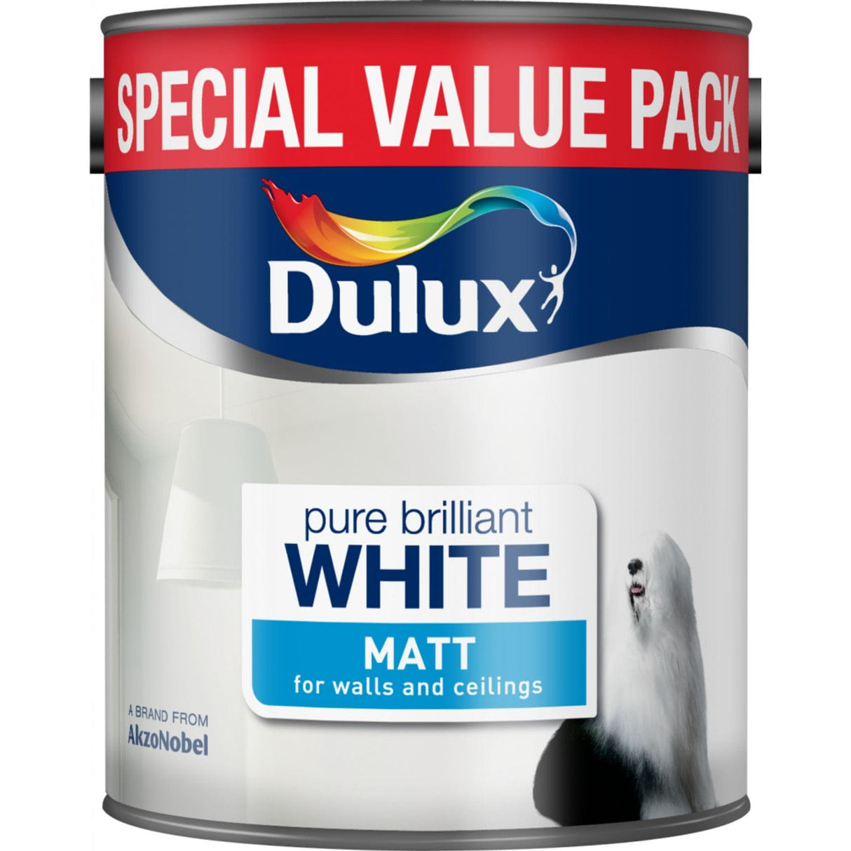 Matt Paint 3 Litre Pure Brilliant White