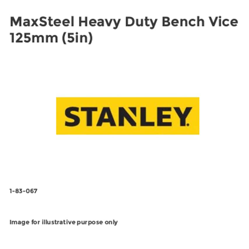 MaxSteel Heavy-Duty Bench Vice 125mm (5in) STA183067