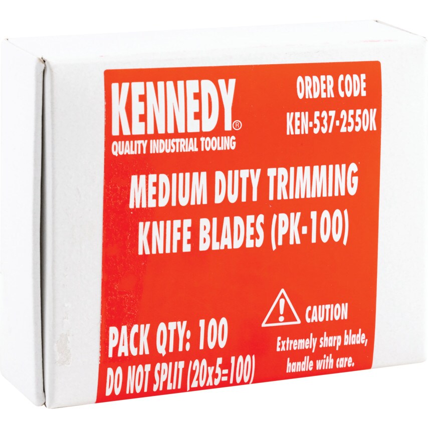 Medium Duty Trimming Knife Blades, Pack of 100