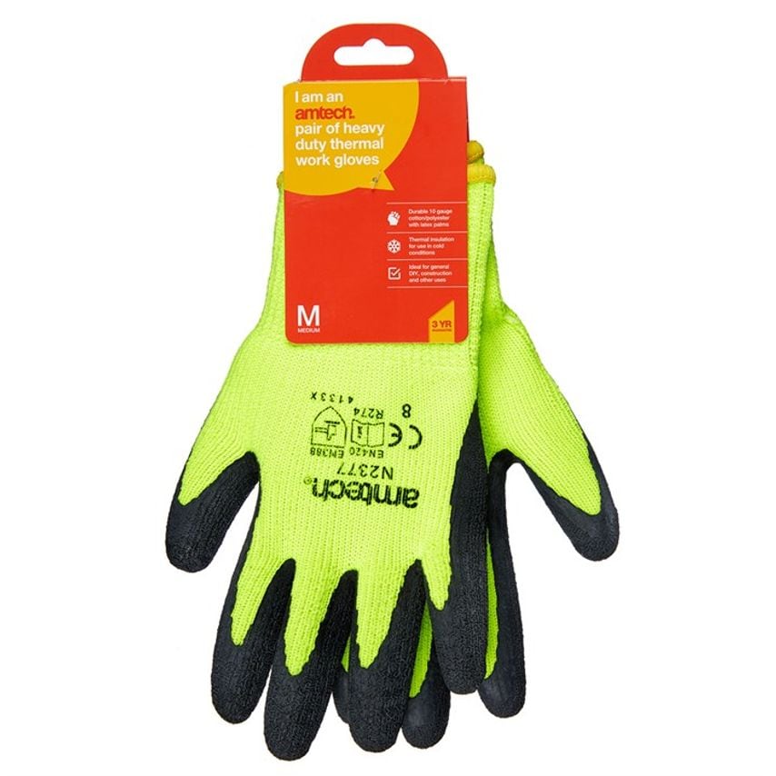 Medium (Size 8) Heavy Duty Thermal Work Gloves