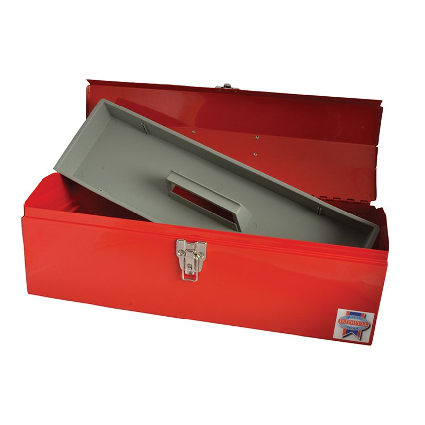 Metal Barn Toolbox + Tote Tray 48cm (19in) FAITBB19