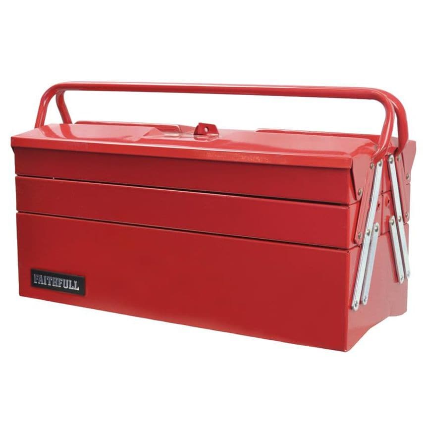 Metal Cantilever Toolbox - 5 Tray 49cm (19in) FAITBC519