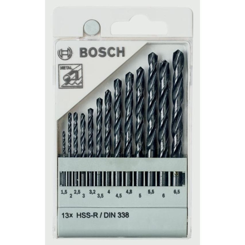 Metal Drill Bit Set HSS-R DN338 13 Piece